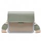 Women's PU Crossbody Colorblock White/Yellow/Green