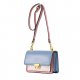 Women's PVC (Polyvinyl Chloride) Messenger Bag Color Matching Bag Sky Blue