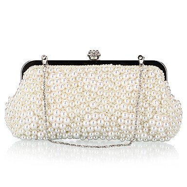 Women's Crystal / Pearl Polyester / Alloy Evening Champagne / Black / Beige / Autumn; Winter