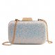 Women's Flash PU evening bag blush gold