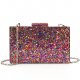 Women's Sequins / Chain Acrylic / Polyester Evening Bag Colorblock Purple