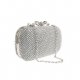 Women's Polyester Evening Bag Solid Color Silver/Autumn; Winter